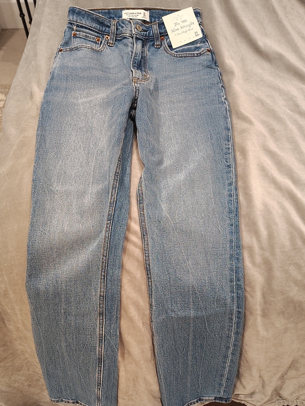 Abercrombie & Fitch Light Blue Straight Leg Jeans